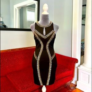 Bebe Bodycon Black Dress XS